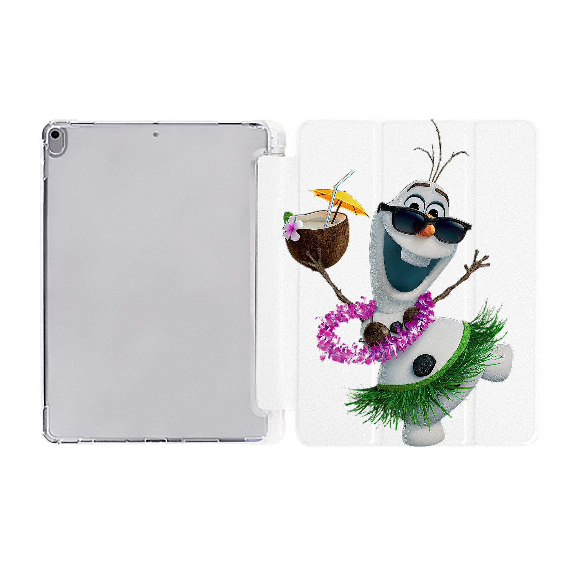 （画像用） アナと雪の女王 アンナ エルサ Frozen Anna Elsa IPad ケース ペン収納付き 三つ折りスタンド PUレザー×シリコン 対応機種9.5/10.5/10.9インチ